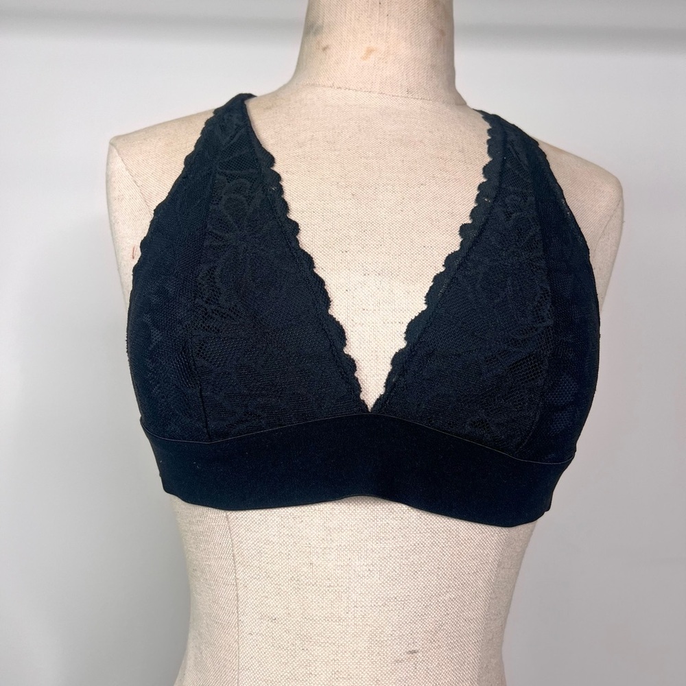 Victoria's Secret Black Lace Plunge‎ Bra